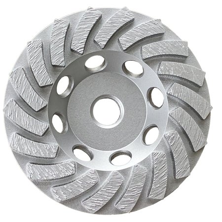 OX TOOLS Ultimate Spiral Cup Wheel 4” 18 Segments - 5/8” - 11 Threaded Arbor OX-UPSCA18-4
